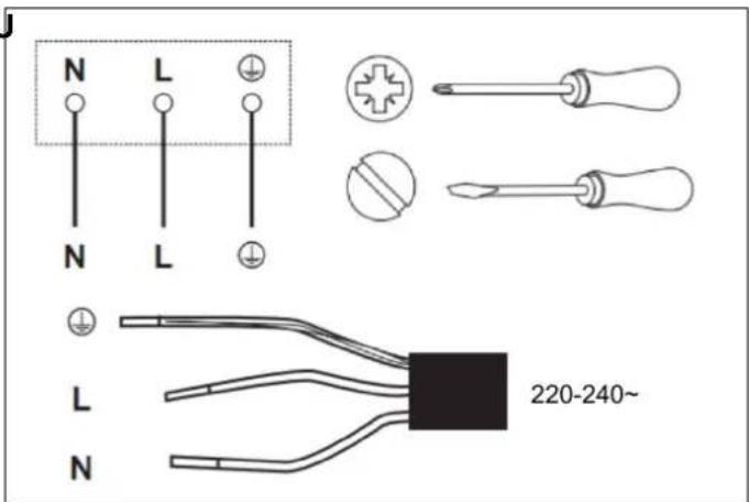 BERTAZZONI P604I2M28NVS - RACCORDEMENT DE LA TABLE AU RÉSEAU ÉLECTRIQUE - 2