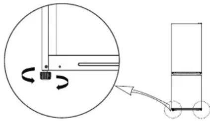 IKEA LAGAN 805.712.94 - Levelling the appliance - 1