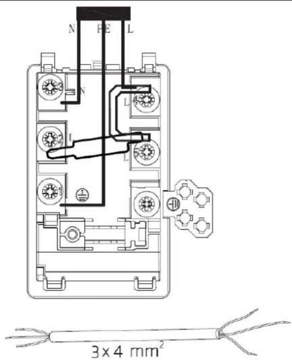 BERTAZZONI P905I2M30NVS - CONNECTING THE HOB TO THE MAINS POWER SUPPLY - 7