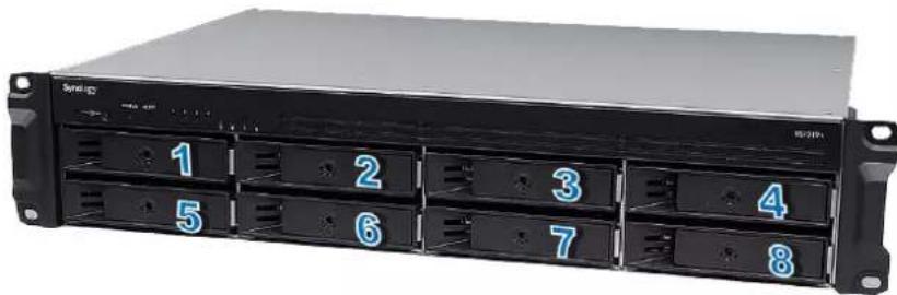SYNOLOGY RS1219+ - Installation des disques - 6