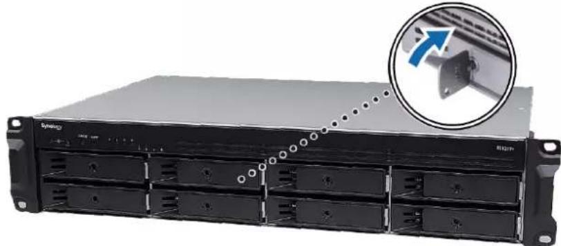 SYNOLOGY RS1219+ - Installation des disques - 5