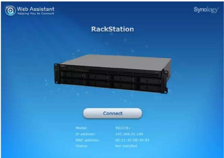 SYNOLOGY RS1219+ - Installation de DSM avec Web Assistant - 1