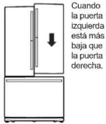 Café CWE19SP4NW2 - NIVELACIÓN DE LAS PUERTAS DEL REFRIGERADOR (en algunos modelos) - 1