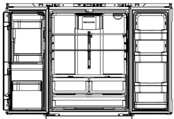 Café CWE19SP4NW2 - Ensamble sugerido del refrigerador (cont.) - 2