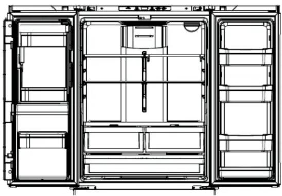 Café CWE19SP4NW2 - Refrigerator suggested assembly - 2