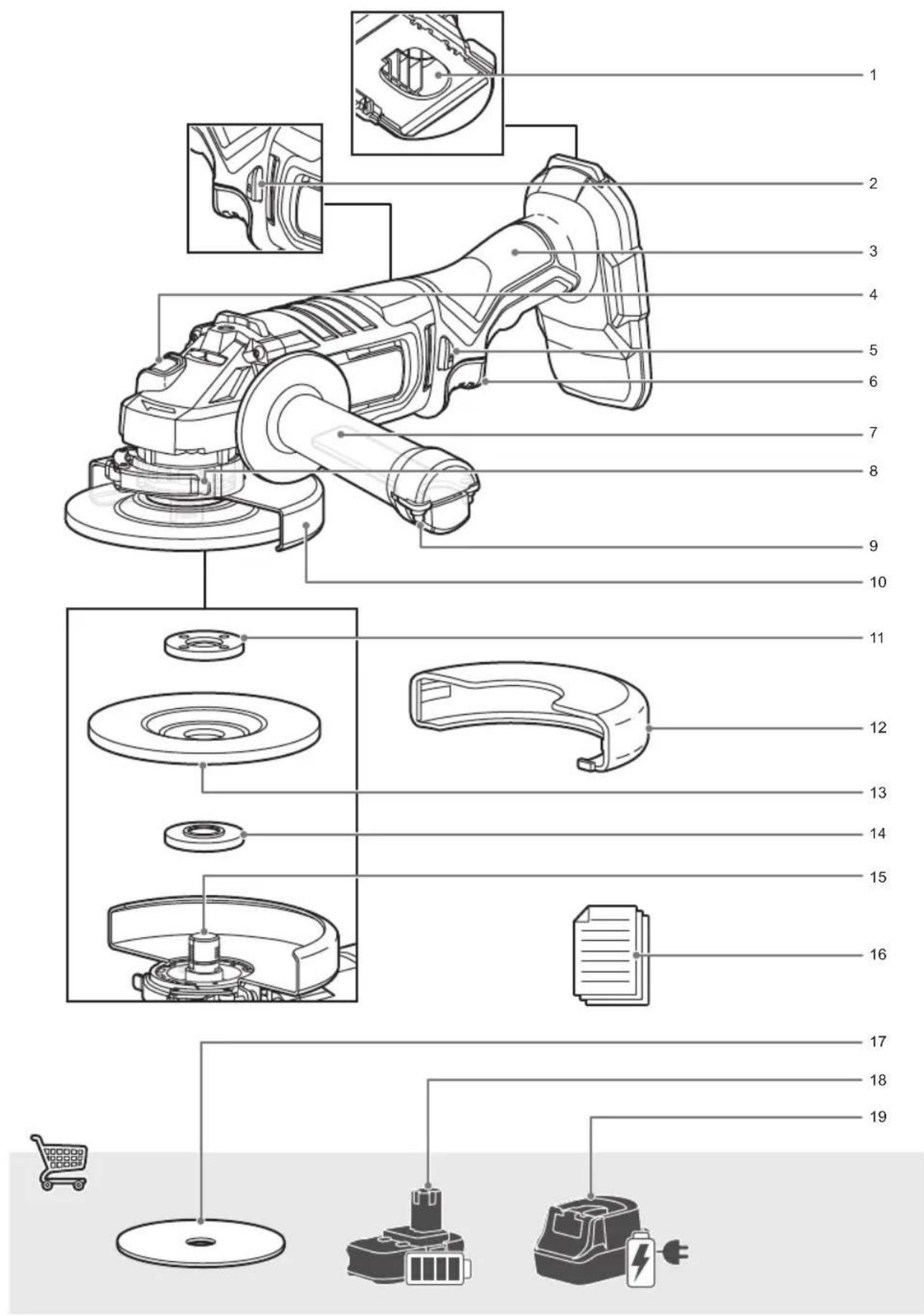 RYOBI One+ RAG18125 - ΣΥΜΒΟΛΑ ΣΤΟ ΕΓΧΕΙΡΙΔΙΟ - 9