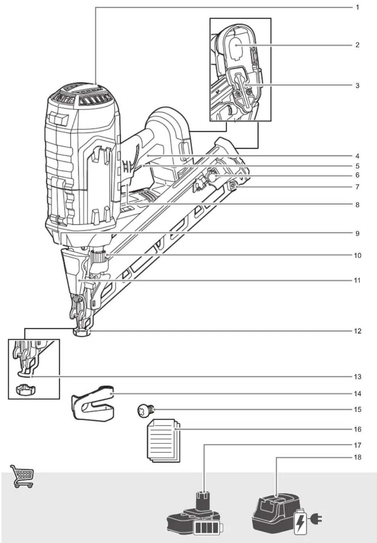 RYOBI One+ R15GN18 - ΣYMBOΛ ΣTO EΓXEIPIAIO - 3