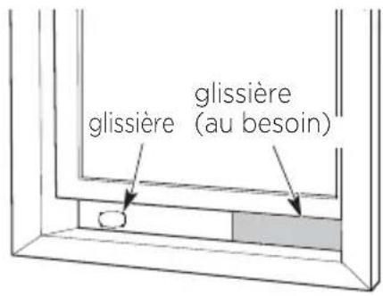 MIDEA MP10SVKBA3RCM - 3: Application de l'iso1ation sur la glissiere de fenetre - 3