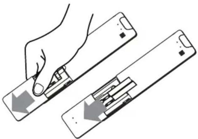 MIDEA MP10SVKBA3RCM - Insertion ou remplacement des piles - 1