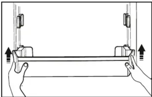 BEKO BFBF30116SS - Removing door shelves - 1