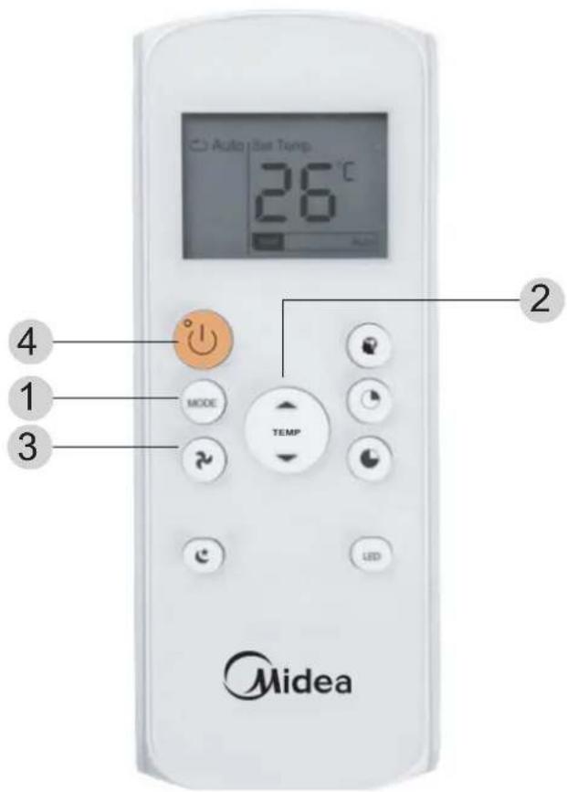MIDEA MAP06R1BWT - AUTO Operation - 1