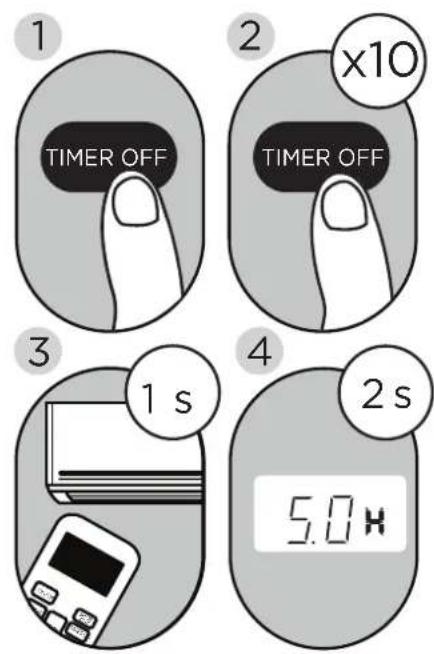 MIDEA MAP06R1BWT - TIMER OFF Function - 1