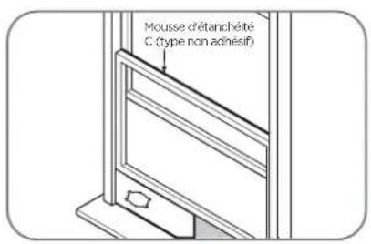 Mousse d'étanchéité C (type non adhésif)