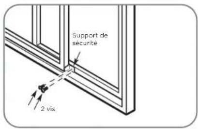 Support de sécurité 2 vis