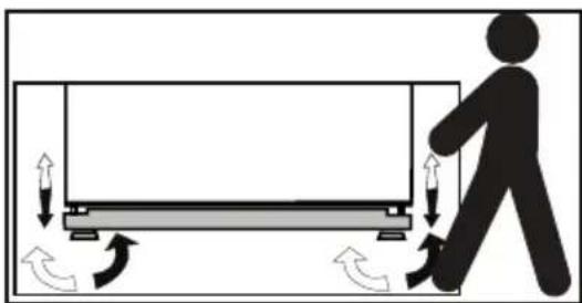 BEKO BFBF30216SSL - Adjusting the feet - 1