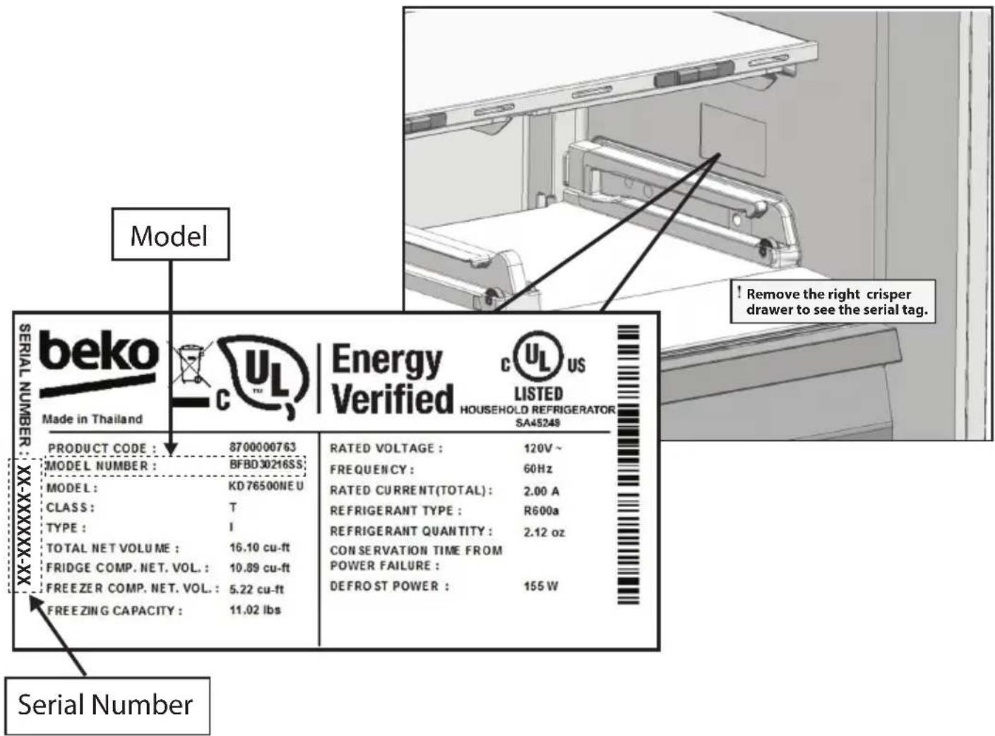 BEKO BFBF30216SSL - 1