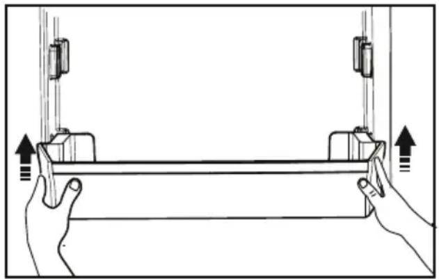 BEKO BFBF30216SSL - Desmontaje de los estantes de las puertas - 1