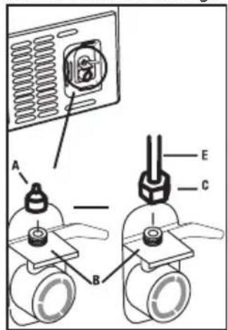 BEKO BFBF30216SSL - Connecting the water hose to the refrigerator - 1