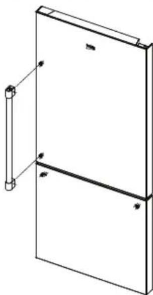 BEKO BFBF30216SSL - Installing the Handles - 3