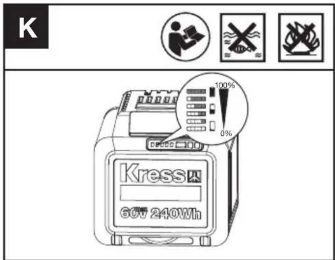 KRESS KC330.9 - CONTROLLEREN VAN DE LAADTOESTAND VAN HET ACCUPACK (ZIE AFB. K) - 1