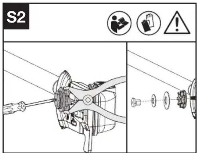 KRESS KC330.9 - INSPECKING AND MAINTAINING THE CHAIN SPROCKET - 4