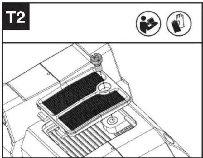 KRESS KC330.9 - Limpieza de las aberturas de ventilación (Vea Fig. T1, T2) - 2