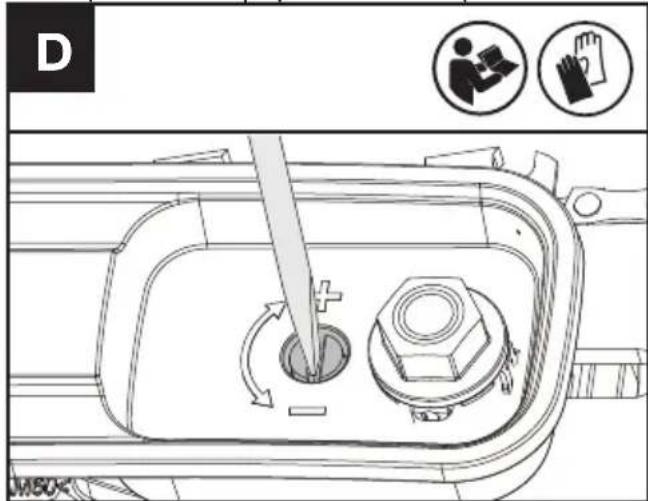 KRESS KC330.9 - ÎNTINDEREA LANTULUI DE FERĂSTRĂU (VEZI FIG. D, E) - 1