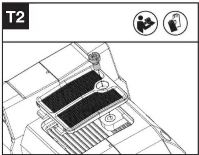 KRESS KC330.9 - Limpeza das saídas de ar (Ver a Fig. T1, T2) - 2
