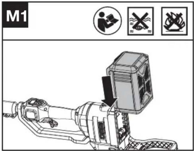 KRESS KC330.9 - PENTRU SCOATEREA SAU INSTALAREA ACUMULATORULUI (VEZI FIG. M1, M2) - 1