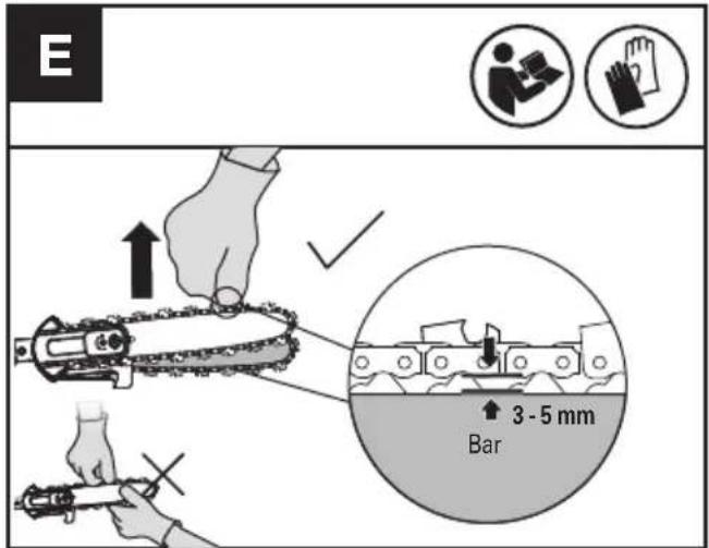 KRESS KC330.9 - TENSIONING CHAIN (SEE FIG. D, E) - 2