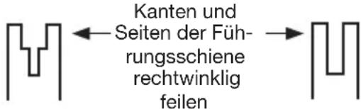 KRESS KC330.9 - ZUSTÄNDE, DIE EINE WARTUNG DER KETTE UND FÜHRUNGSSCHIENE ERFORDERN: - 1