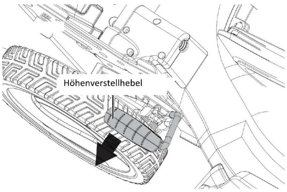 Fuxtec FX-E2RM51 - Einstellung der Schnitthöhe - 1