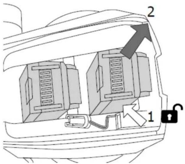 Fuxtec FX-E2RM51 - Montaż akumulatorów - 2