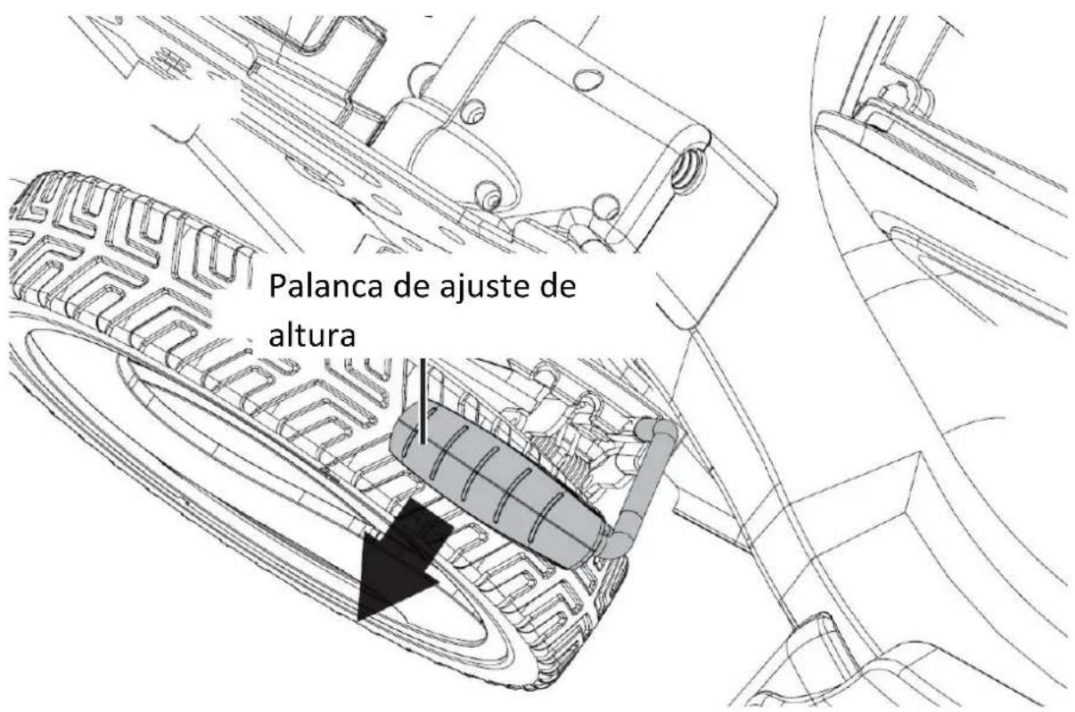 Fuxtec FX-E2RM51 - Ajuste de la altura de corte - 1