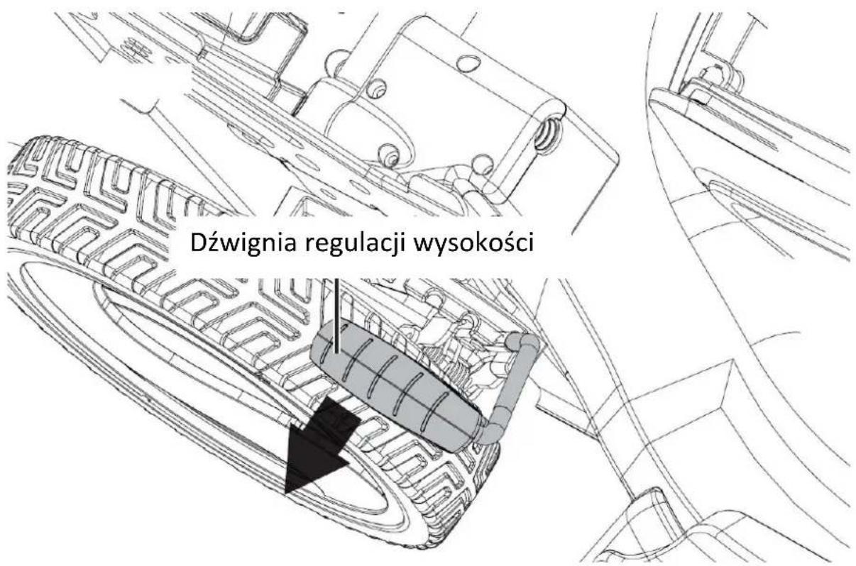 Fuxtec FX-E2RM51 - Regulacja wysokości cięcia - 1