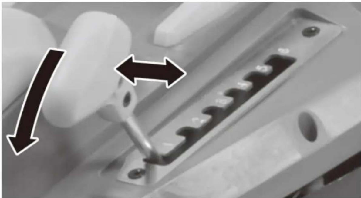 Fuxtec FX-E2RM37 - Setting the cutting height - 1