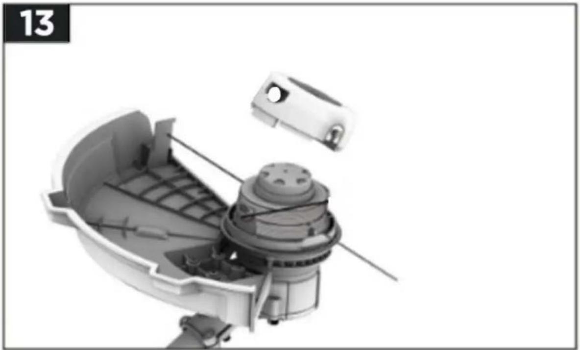 Fuxtec FX-E2MS - Assembly the thread head / trimmer head - 1
