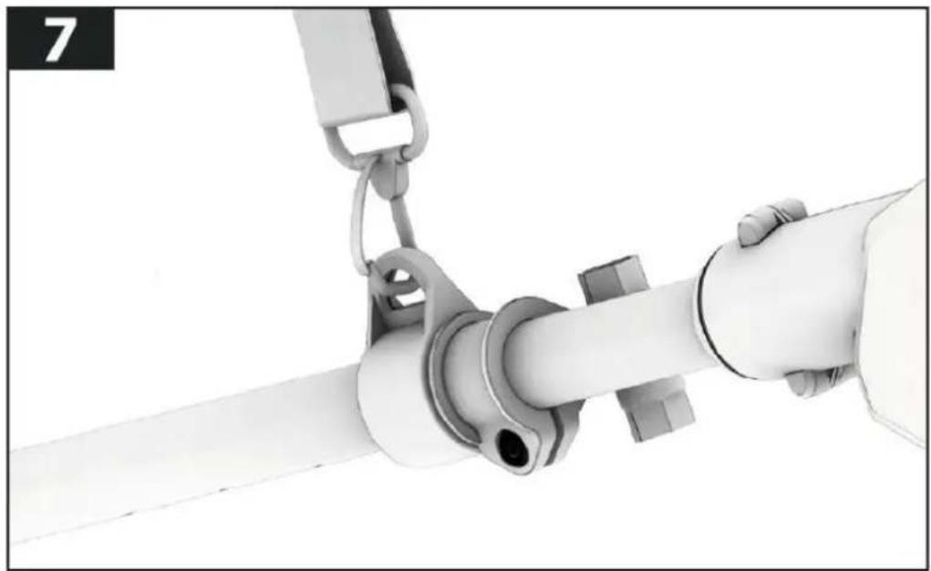 Fuxtec FX-E2MS - Attaching the shoulder strap - 1