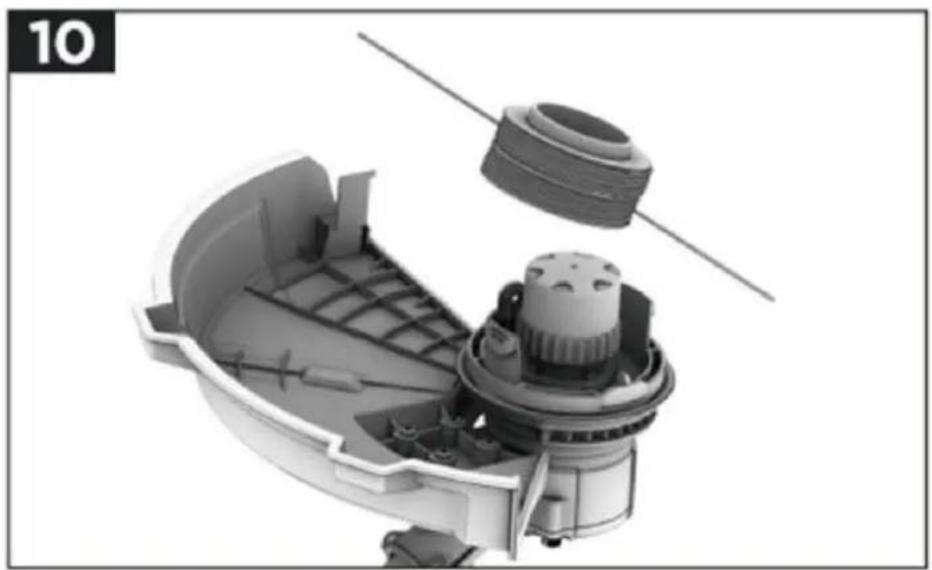 Fuxtec FX-E2MS - Installation des 3-Zahn-Blattes - 2