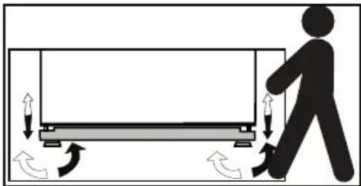 BEKO BFBF30116WHIM - Adjusting the feet - 1