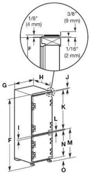 KITCHENAID KBBX102MPA - ^the Opening Dimensions - 2