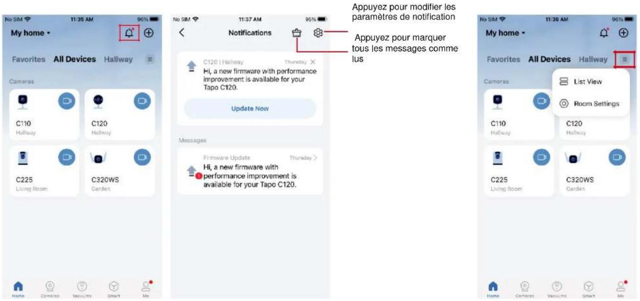 TP-LINK Tapo TC41 - Page d'accueil Paramètres d'accueil - 4
