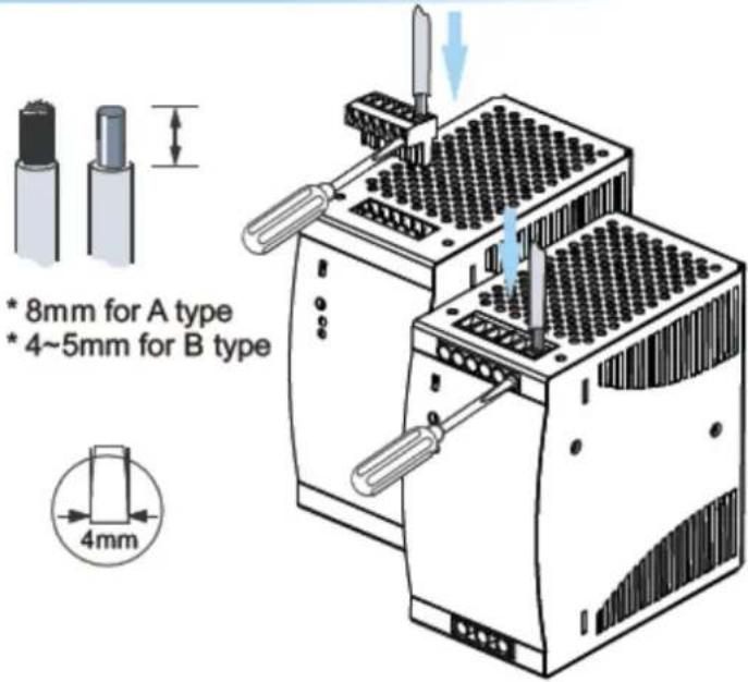 * 8mm for A type * 4~5mm for B type 4mm