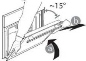 WHIRLPOOL AKZMS 8680 BL - REMOVING AND REFITTING THE DOOR - 2