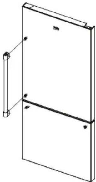 BEKO BFBF30116SSIM - Installing the Handles - 3