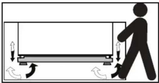 BEKO BFBF30116SSIM - Ajuste de los pies - 1