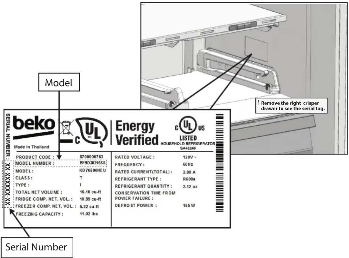 BEKO BFBF30116SSIM - 2