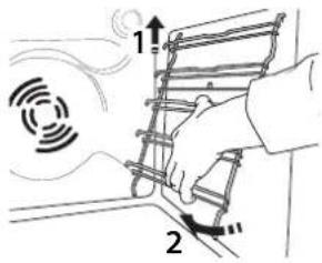 WHIRLPOOL AKZ9 7940 NB - ABAISSER L'ÉLÉMENT CHAUFFANT SUPÉRIEUR (UNIQUEMENT SUR CERTAINS MODÈLES) - 1