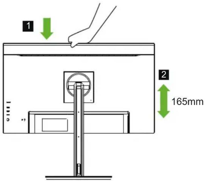 ACER CB272E3 - - Réglage de la hauteur - 1