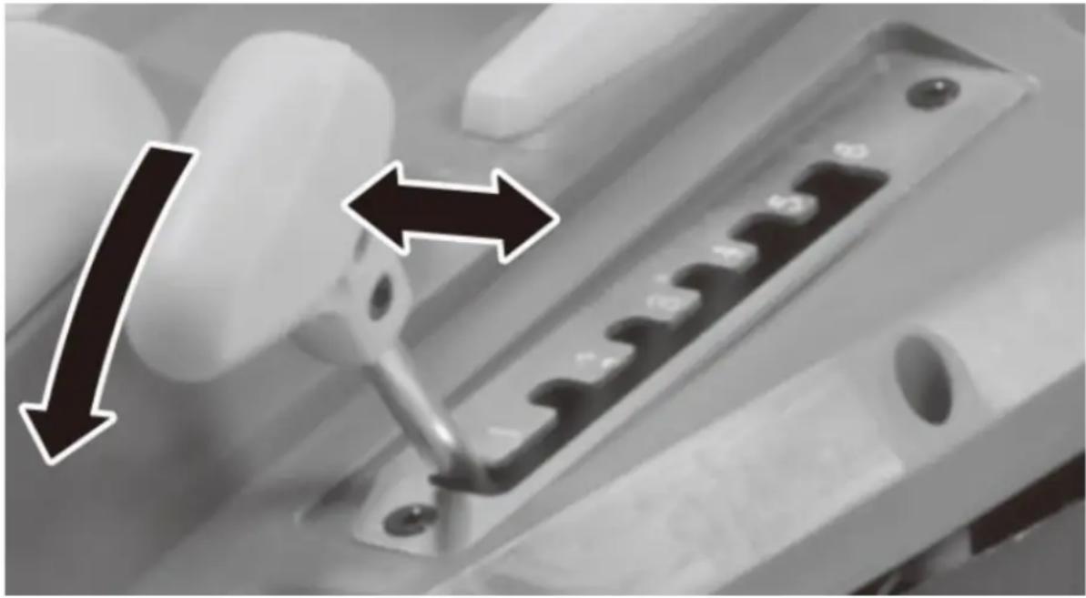 Fuxtec FX-E2RM43 - Setting the cutting height - 1